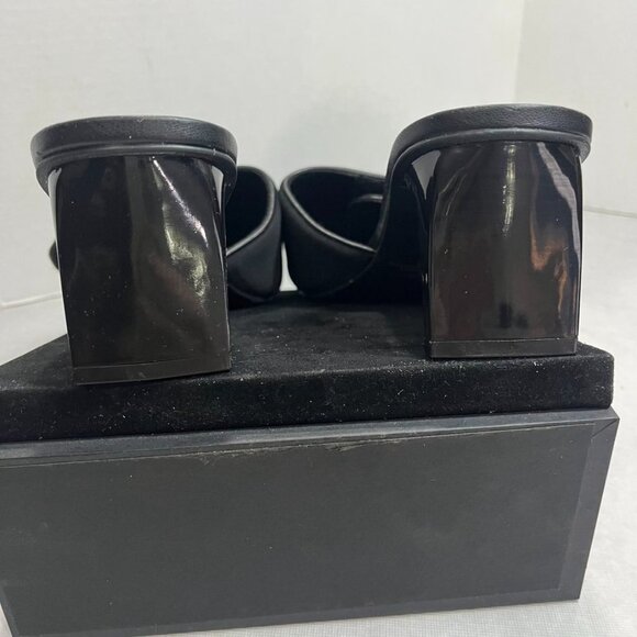 NEW Open Edit Cava Square Toe Mule Sandals Black Size 11 - Picture 8 of 12